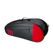 Taška na rakety Wilson  Team 6 Pack Red/Grey