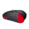 Taška na rakety Wilson  Team 6 Pack Red/Grey