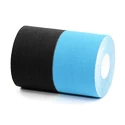 Tejpovacia páska BronVit Sport kinesiology tape balení 2 x 6m – classic – černá + modrá
