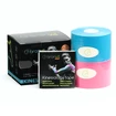 Tejpovacia páska BronVit Sport kinesiology tape balení 2 x 6m – classic –  modrá + růžová