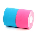 Tejpovacia páska BronVit  Sport kinesiology tape balení 2 x 6m – classic –  modrá + růžová
