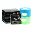 Tejpovacia páska BronVit  Sport kinesiology tape balení 2 x 6m – classic –  modrá + zelená