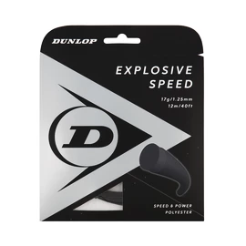Tenisový výplet Dunlop Explosive Speed Black 1.25 Set (12 m)