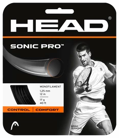 Tenisový výplet Head Sonic Pro 17 Black 1.25 mm (12 m)