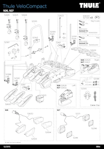 Thule VeloCompact 926 + adaptér pre 4. bicykel