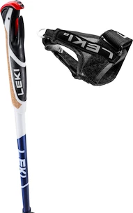 Trekkingové palice Leki  Smart Supreme, midnightblue dark metallic-darkblue-white, 100 - 130 cm