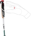 Trekkingové palice Leki  Spin Shark SL, white-smokegreen-dark anthracite, 100 - 130 cm
