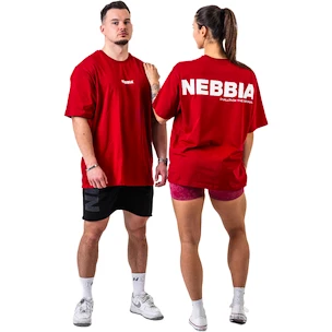 Tričko Nebbia GYM ESSENTIALS Oversized T-shirt 381 red