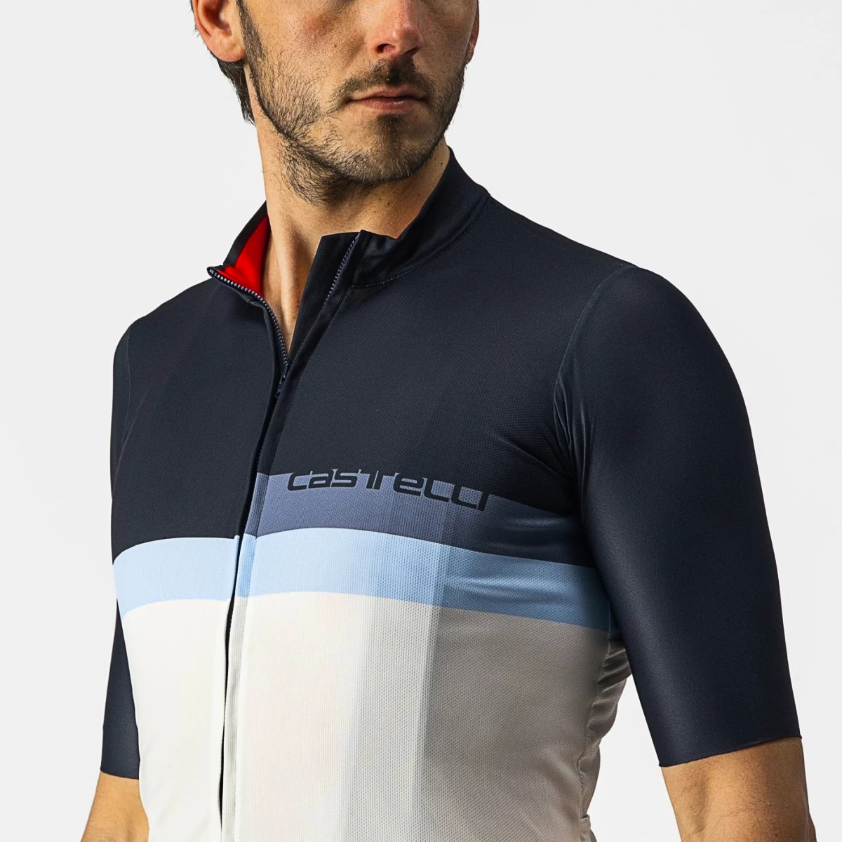 Castelli A Blocco Savile Blue/China Blue/Ivory