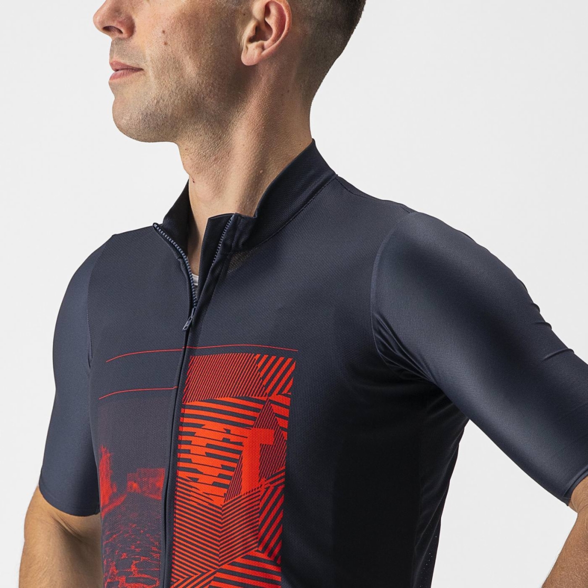 Castelli 13 Screen Savile Blue/Red