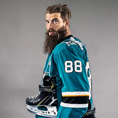 Brent Burns s korčuľami CCM