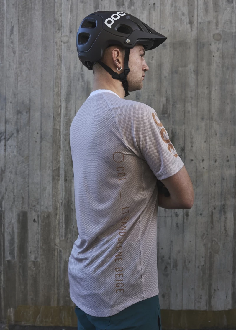 Pánsky cyklistický dres POC MTB Pure Tee Light Sandstone Beige