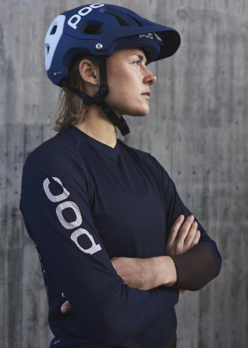 POC MTB Pure LS Turmaline Navy/Axinite Brown