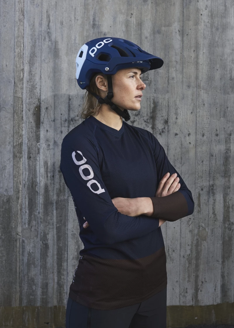 POC MTB Pure LS Turmaline Navy/Axinite Brown