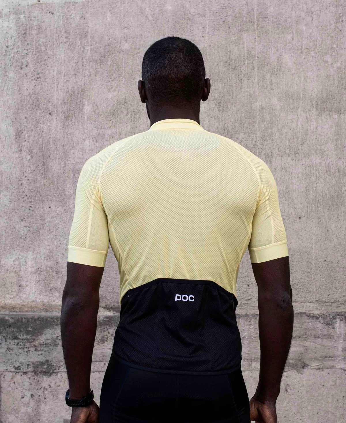 Cyklistický dres POC Essential Road Logo Jersey Sulfur Yellow