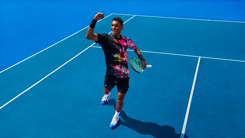 Félix Auger-Aliassime v tenisovom oblečení adidas Melbourne 2023