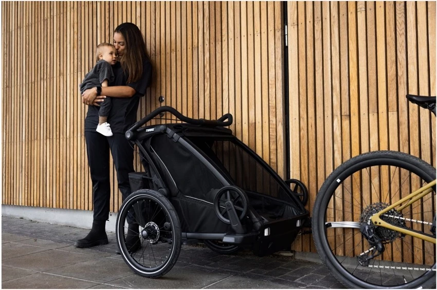 Detský vozík za bicykel