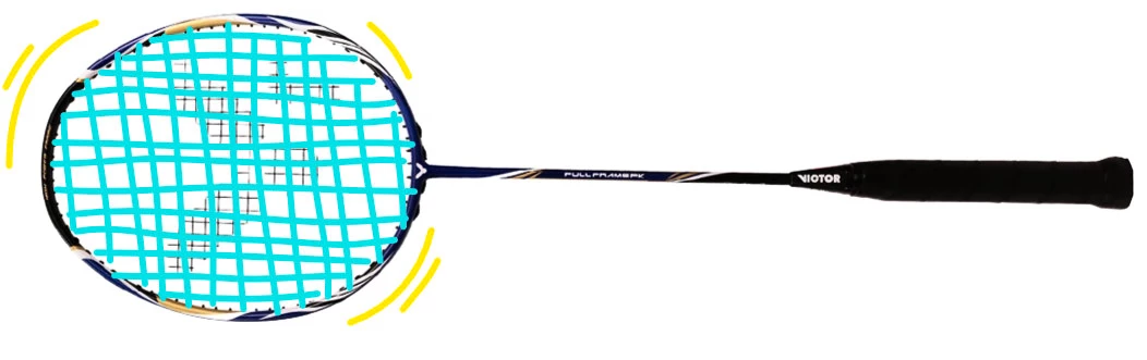 Výplet badmintonové rakety