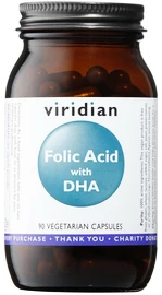 Viridian Folic Acid with DHA (Kyselina listová a DHA) 90 kapsúl