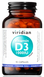 Viridian Vitamin D3 1000 IU 90 kapsúl