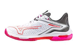 Vyskúšané - Dámska tenisová obuv Mizuno Wave Exceed TOUR 6 CC White/Radiant Red/Quiet Shade EUR 42