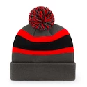 Zimná čiapka 47 Brand Breakaway Cuff Knit NHL Chicago Blackhawks sivá