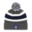 Zimná čiapka 47 Brand Breakaway Cuff Knit NHL Toronto Maple Leafs sivá