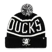Zimná čiapka 47 Brand Calgary Cuff Knit NHL Anaheim Ducks čierna
