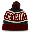 Zimná čiapka 47 Brand Calgary Cuff Knit NHL Detroit Red Wings Charcoal