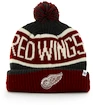 Zimná čiapka 47 Brand Calgary Cuff Knit NHL Detroit Red Wings Charcoal