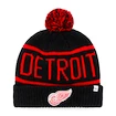 Zimná čiapka 47 Brand Calgary Cuff Knit NHL Detroit Red Wings čierna