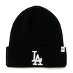 Zimná čiapka 47 Brand Raised Cuff Knit MLB Los Angeles Dodgers Black