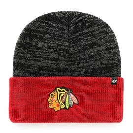 Zimná čiapka 47 Brand Two Tone Brain Freeze Cuff Knit NHL Chicago Blackhawks