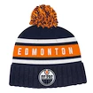 Zimná čiapka adidas Culture Cuffed Knit Pom NHL Edmonton Oilers