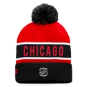 Zimná čiapka Fanatics  Authentic Pro Game & Train Cuffed Pom Knit Chicago Blackhawks