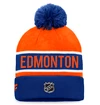 Zimná čiapka Fanatics  Authentic Pro Game & Train Cuffed Pom Knit Edmonton Oilers