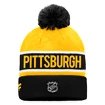 Zimná čiapka Fanatics  Authentic Pro Game & Train Cuffed Pom Knit Pittsburgh Penguins