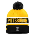 Zimná čiapka Fanatics  Authentic Pro Game & Train Cuffed Pom Knit Pittsburgh Penguins