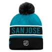 Zimná čiapka Fanatics  Authentic Pro Game & Train Cuffed Pom Knit San Jose Sharks