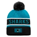 Zimná čiapka Fanatics  Authentic Pro Game & Train Cuffed Pom Knit San Jose Sharks