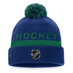Zimná čiapka Fanatics Authentic Pro Locker Room Cuffed Pom Knit NHL Vancouver Canucks