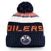 Zimná čiapka Fanatics Authentic Pro Rinkside Goalie Beanie Pom Knit NHL Edmonton Oilers