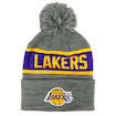 Zimná čiapka Mitchell & Ness Team Tone Knit NBA LA Lakers Grey/Purple