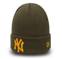 Zimná čiapka New Era League Essential Cuff MLB New York Yankees Olive/Yellow
