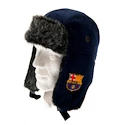 Zimná čiapka ušianka FC Barcelona