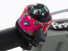 Zvonček FirstBike kompas pink
